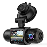 1080P FHD Built-in GPS Wi-Fi Dash Cam, Front and Inside Car Camera Recorder with Infrared Night Vision, Sony Sensor, Supercapacitor, 4 IR LEDs，G-Sensor, Parking Mode, Loop Recording (D30)