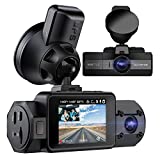 Vantrue N2S 4K Dash Cam, Dual 2.5K 1440P Dash Camera with GPS and Speed, IR Night Vision Front and Inside Uber Car Camera, 24/7 Recording Parking Mode, Motion Detection, 256GB Supported
