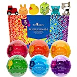 Two Sisters Spa Bubble Bombs Kids Surprise Set | Bath Bombs for Kids with Toys Inside | 6-Pack Set in a Gift Box | Safe for Sensitive Skin | Assorted Fizzy and Bubbly Bath Balls for Boys and Girls