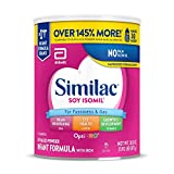 Similac Soy Isomil Infant Formula with Iron, Powder, 30.8 oz (Pack of 4)