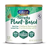 Plant based Lactose-free Baby Formula, 20.9 Oz Powder Can, Enfamil ProSobee for Sensitive Tummies, Soy-based, Plant Sourced Protein, Lactose-free, Milk free (Packaging May Vary)