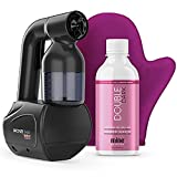 MineTan Spray Tan Machine | Personal Bronze Babe Spray Tan Kit Black - Portable Self Tanner, At Home Spray Tan Gun with 8oz, Double Dark Spray Tan Solution, Works With All Sunless Tanning Solutions