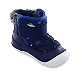 Stride Rite baby boys Soft Motion Channing First Walker Shoe, Grey/Navy, 6 Wide Toddler US