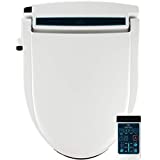 BidetMate 2000 Series Electric Bidet Heated Smart Toilet Seat with Unlimited Heated Water, Wireless Remote, Deodorizer, and Heated Dryer - Adjustable and Self-Cleaning - Fits Elongated Toilets