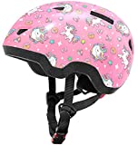 Toddler Bike Helmet for Boys and Girls, Adjustable Kids Helmets from Infant/Baby to Children, 1/2/3/4/5/6/7/8 Years Old (Unicorn,XS)