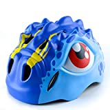 Apusale Kids Bike Helmets Dinosaur Helmet Adjustable Toddler Helmet for Girls Boys Multi Sports