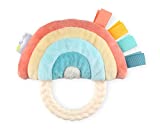 Itzy Ritzy - Ritzy Rattle Pal Plush Rattle Pal with Teether, Rainbow