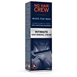 No Hair Crew Intimate/Private At Home Hair Removal Cream for Men - Painless, Flawless, Soothing Depilatory for Unwanted Coarse Male Body Hair, 100ml