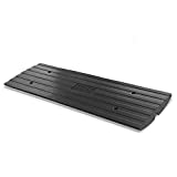 Car Driveway Curb Ramp - Heavy Duty Rubber Threshold Ramp - Also for Loading Dock, Garage, Sidewalk, Truck, Scooter, Bike, Motorcycle, Wheelchair Mobility & Other Vehicle - Pyle PCRBDR24