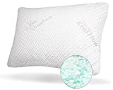 Snuggle-Pedic Original Memory Foam Pillows - Made in The USA, Shredded Memory Foam Pillows for Sleeping w/ Plush Kool-Flow Bamboo Bed Pillow Cover, Greenguard Gold Certified - Queen
