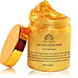 24K Gold Facial Mask — Rejuvenating Anti-Aging Face Mask — Face Mask For Flawless Skin — Reduces Fine Lines & Wrinkles — Clears Acne, Minimizes Pores — Moisturizes & Firms Up Your Skin By White Naturals