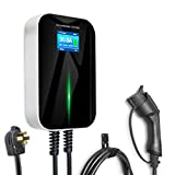 BESENERGY EV Charging Station 32 Amp Level 2 EV Charger Electric Vehicle Charger 7.68kw NEMA 14-50 Plug Compatible with All SAE J1772 EV Cars