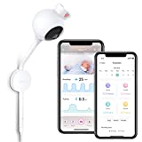 iBaby i2 Smart Baby Breathing Monitor with Video and Audio: Tracking Baby's Breathing, Sleeping and Face-Covered, WiFi Baby Camera Monitor with Movement Detection, Contactless, Work with Smartphone