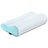 Memory Foam Pillows, Adjustable Bed Pillow for Sleeping, Ergonomic Cervical Pillow Neck Support Pillow for Side Back Stomach Sleeper, Orthopedic Contour Pillow for Neck and Shoulder Pain