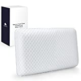 bedreamy Memory Foam Pillow, Soothing and Cooling Mattress Topper Ventilated Design Soft Flocking Pillow (King) (Standard)