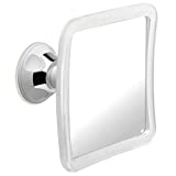 Fogless Shower Mirror for Shaving with Upgraded Suction, Anti Fog Shatterproof Surface and 360° Swivel, 6.3' x 6.3'
