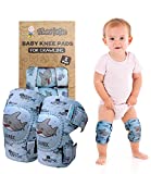 Baby Knee Pads for Crawling (2 Pairs) I Protector for Toddler, Infant, Girl, Boy Shark Color