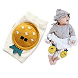 Angzhili 1 Pair Baby Knee Pad for Crawling,Elastic Anti-Slip Safety Baby Knee Protectors for Unisex Baby,Toddlers Kneepads Baby Knee Covers,Suitable for 6-24 Months (Yellow)