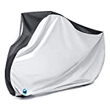 Bike Cover, Waterproof Outdoor Bicycle Cover with Lock Hole for Mountain Road Bikes