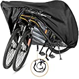 Szblnsm Bike Cover for 1, 2 or 3 Bikes - Outdoor Waterproof Bicycle Covers - 420D Heavy Duty Ripstop Material Offers Constant Protection for All Types of Bicycles All Through The 4 Seasons