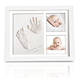 Baby Footprint Kit - Baby Hand and Footprint Kit - Baby Keepsake - Baby Shower Gifts for Mom - Baby Picture Frame for Baby Registry Boys,Girls (Alpine White)