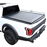 Syneticusa Retractable Hard Tonneau Cover Fits 2004-2022 Ford F-150 5’6” (67”) Bed Matte Black Aluminum Low Profile Waterproof