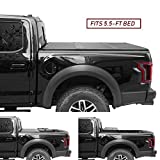 Kikito Professional FRP Hard Tri-Fold Truck Bed Tonneau Cover for 2015-2021 F150 5.5ft (67.1in) Bed