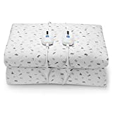 Heated Mattress Pad Queen Size 60'x80', Electric Underblanket Mattress Cover Bed Warmer Fit up to 15' Deep Pocket, Dual Control with 4 Heat Settings, Auto Off & Fast Heating & Machine Washable
