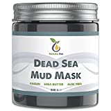 Dead Sea Mud Mask, vegan - Anti-aging care for dry, oily and impure skin - acne & blackheads clay face mask - 8.8 Oz/250g
