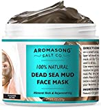 100% Pure Dead Sea Mud Facial Mask - 5 Minute Mask - No Ingredients Added - Face Mask For Skincare - Blackhead Remover - Anti-aging - Pore Minimizer