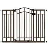 Summer Multi-Use Decorative Extra Tall Walk-Thru Baby Gate, Metal, Bronze Finish - 36” Tall, Fits Openings up to 28.5” to 48” Wide, Baby and Pet Gate for Doorways and Stairways