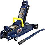 TCE TCET825051 Torin Hydraulic Low Profile Trolley Service/Floor Jack with Single Piston Quick Lift Pump, 2.5 Ton (5,000 lb) Capacity, Blue