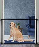 Baby Gate Pet Gate Magic Gate for Dogs, Queenii Safety Guard Gate Retractable Mesh Dog Gate, Portable Folding Child's Safety Gates Install Anywhere, Safety Fence for Hall Doorway Wide 45.16'-Black