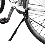 BV Bike Kickstand - Alloy Adjustable Height Rear Side Bicycle Kick Stand, for 24' - 29' Mountain Bike/ Road Bike/ BMX/ MTB (Black)