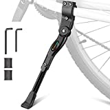 TOPCABIN Bicycle Adjustable Aluminium Alloy Bike Bicycle Kickstand Side Kickstand Fit for 22' 24' 26'- Black