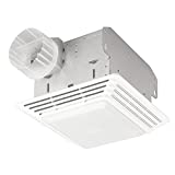 BROAN NuTone 678 Ventilation Fan and Light Combo for Bathroom and Home, 100 Watts, 50 CFM