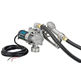 GPI - EZ-8 12v Fuel Transfer Pump, Manual Shut-Off Nozzle, 8 GPM Fuel Pump, 10' Hose, Power Cord, Adjustable Suction Pipe (137100-01)