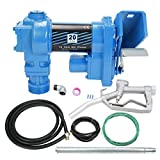 SUPERFASTRACING 20GPM 12V Fuel Transfer Pump DC Gasoline with Nozzle Kit for Gas Diesel Kerosene