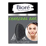 Bioré Charcoal Pore Penetrating Bar, with Jojoba Beads for Gentle Exfoliation of Oily Skin, 3.77 Ounce