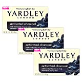 Yardley Soap Activated Charcoal Moisturizing Bath Bar 3 Pack 4.25 oz ea