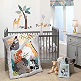 Bedtime Originals Mighty Jungle 3Piece Crib Bedding Set, Multicolor (283003V)