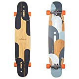 Loaded Boards MATA Hari Bamboo Longboard Skateboard Complete (Fat Free 80a Wheels, Paris 180mm 50° Trucks)
