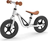 Chillafish Charlie Lightweight Toddler Balance Bike, Cute Balance Trainer for 18-48 Months, Learn to Bike with 10' inch no-Puncture Wheels, Adjustable seat and Carry Handle., Silver