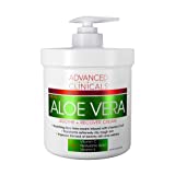 16oz Advanced Clinicals Aloe Vera Cream. Aloe Vera with Vitamin C, Hyaluronic Acid and Vitamin E cream for dry, rough skin, and redness. Large spa size 16oz cream with pump. (1 Pound (Pack of 1))