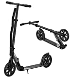 CITYGLIDE C200 Scooter for Adults -Foldable, Lightweight, Adjustable Adult Scooter 300 lbs Capacity - Kick Scooters for Adults with Carry Strap and Kickstand (Black)