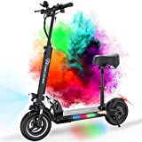 EVERCROSS Electric Scooter, Electric Scooter for Adults with 800W Motor, Up to 28MPH & 25 Miles, Scooter for Adults with Dual Braking System, Folding Electric Scooter Offroad with 10'' Solid Tires