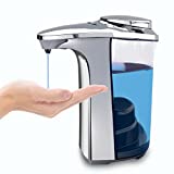 Automatic Soap Dispenser, FKWin Hand Free Touchless Liquid Soap Dispenser with 17oz/500ml Visible Clear Tank, Adjustable Soap Dispensing Volume Control, Suitable for Kitchen Bathroom Hotel