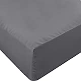 Utopia Bedding Full Fitted Sheet - Bottom Sheet - Deep Pocket - Soft Microfiber -Shrinkage and Fade Resistant-Easy Care -1 Fitted Sheet Only (Grey)