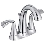 American Standard 7186201.002 Fluent 4' Centerset Bathroom Faucet with Metal Speed Connect Drain, Polished Chrome