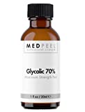 Glycolic Acid Peel 70% Deep+ Peel Unit - Professional Strength Medical Grade Chemical Face Peel for Olive & Fair Skin Tones 1oz / 30ml